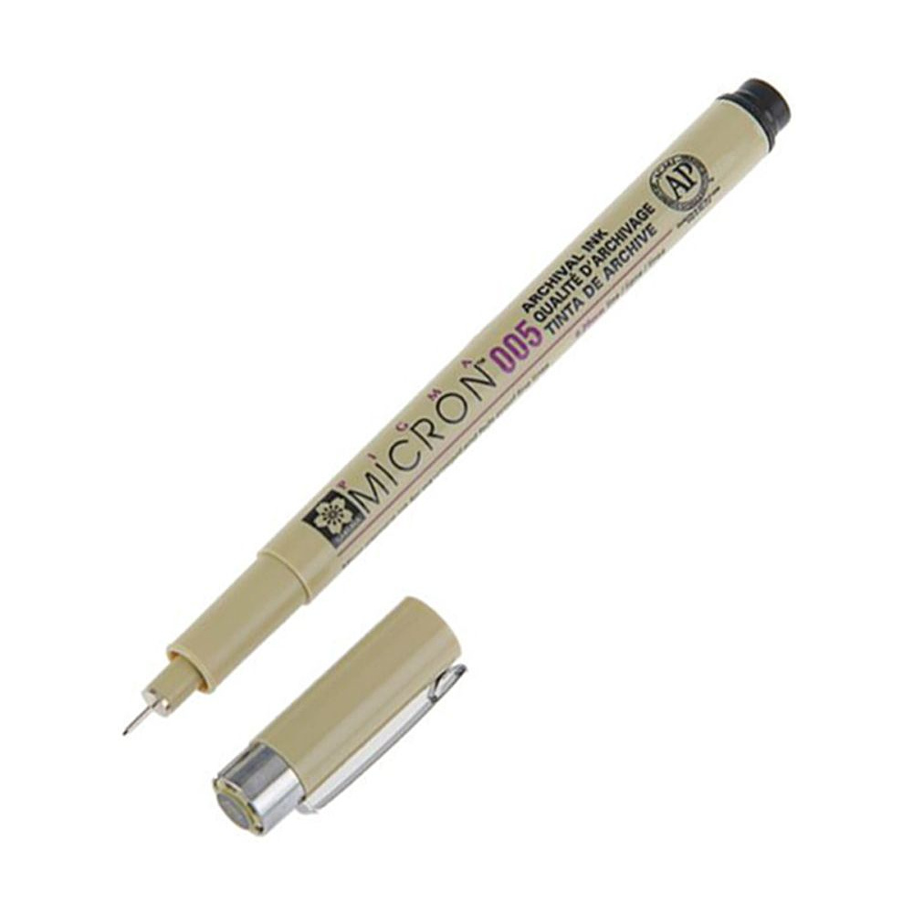 Ручка капиллярная "Pigma Micron", 0.2 мм, черный