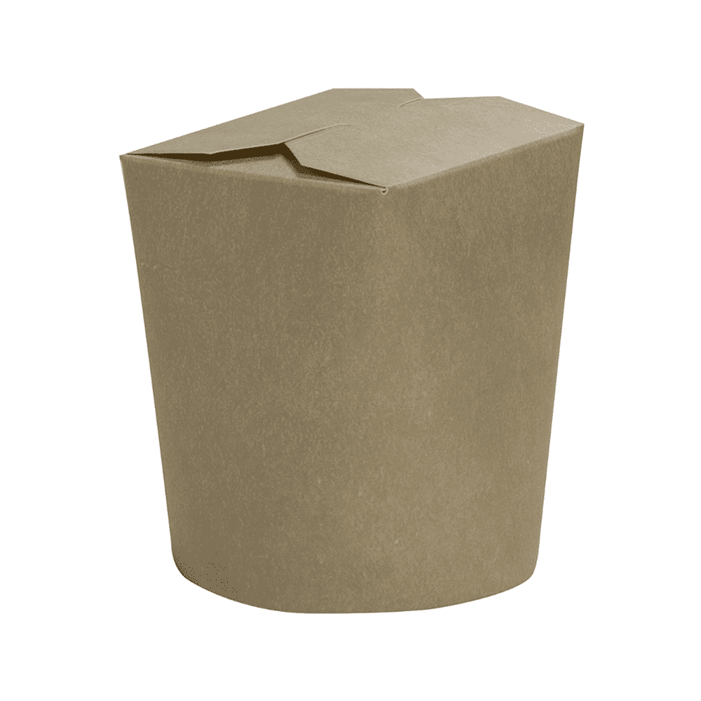 Контейнер бумажный, 700 мл, 102/87х93х99, 48 шт, крафт