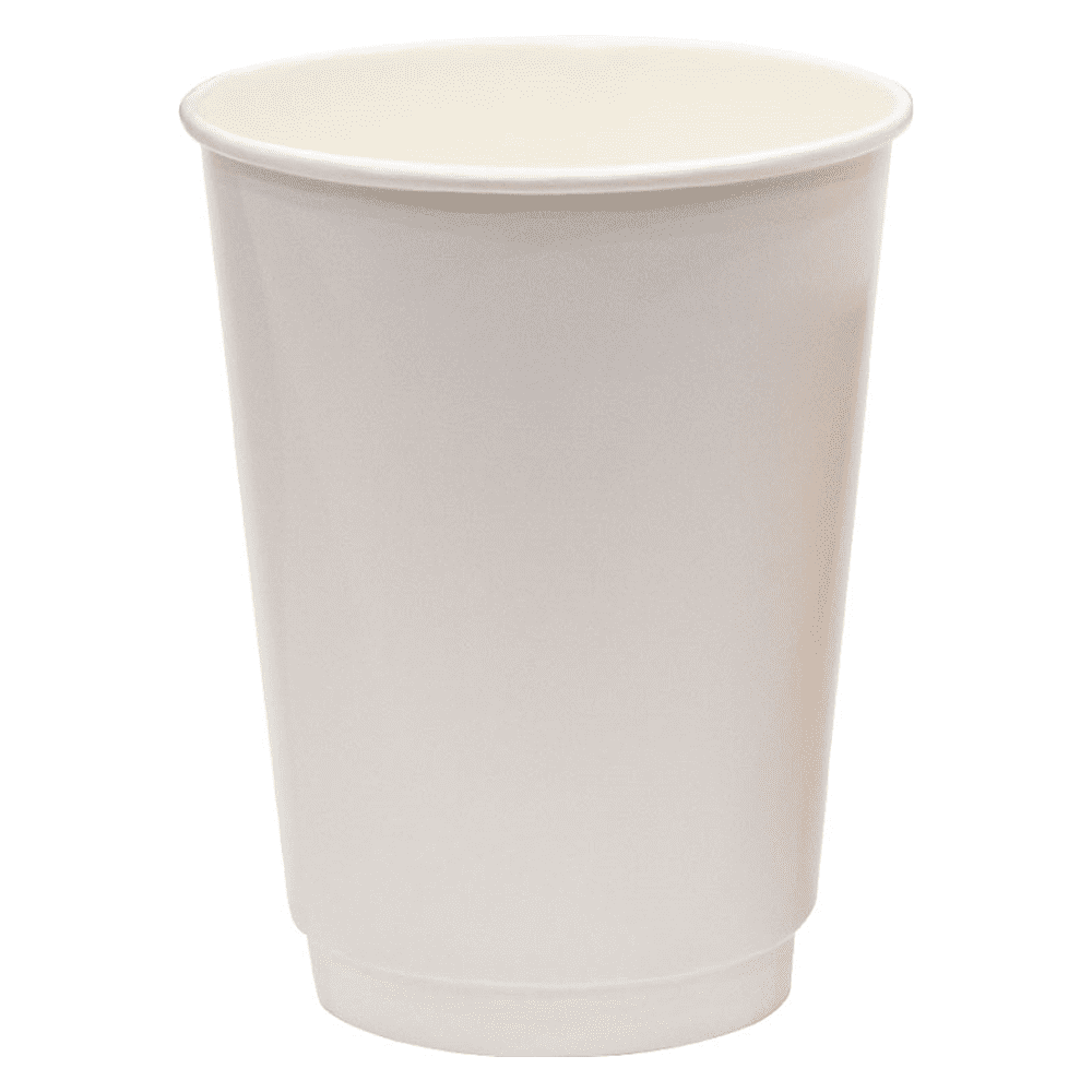 Стакан картонный 300 мл, 20 шт, 2 слоя, белый