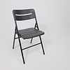 Стул складной, пластик, темно-серый - 12