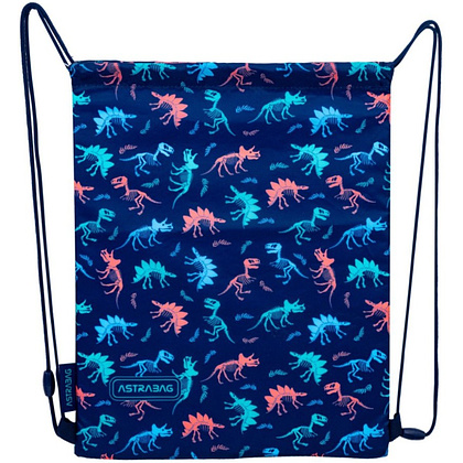 Мешок для обуви Astra "Dinosaur", синий