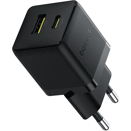 Сетевое зарядное устройство Baseus "Palm", Fast Charger, C+U, 30W, EU, Cluster Black - 5