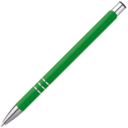 Ручка шариковая автоматическая "New Jersey", 0.7 мм, зеленый, серебристый, стерж. синий - 4