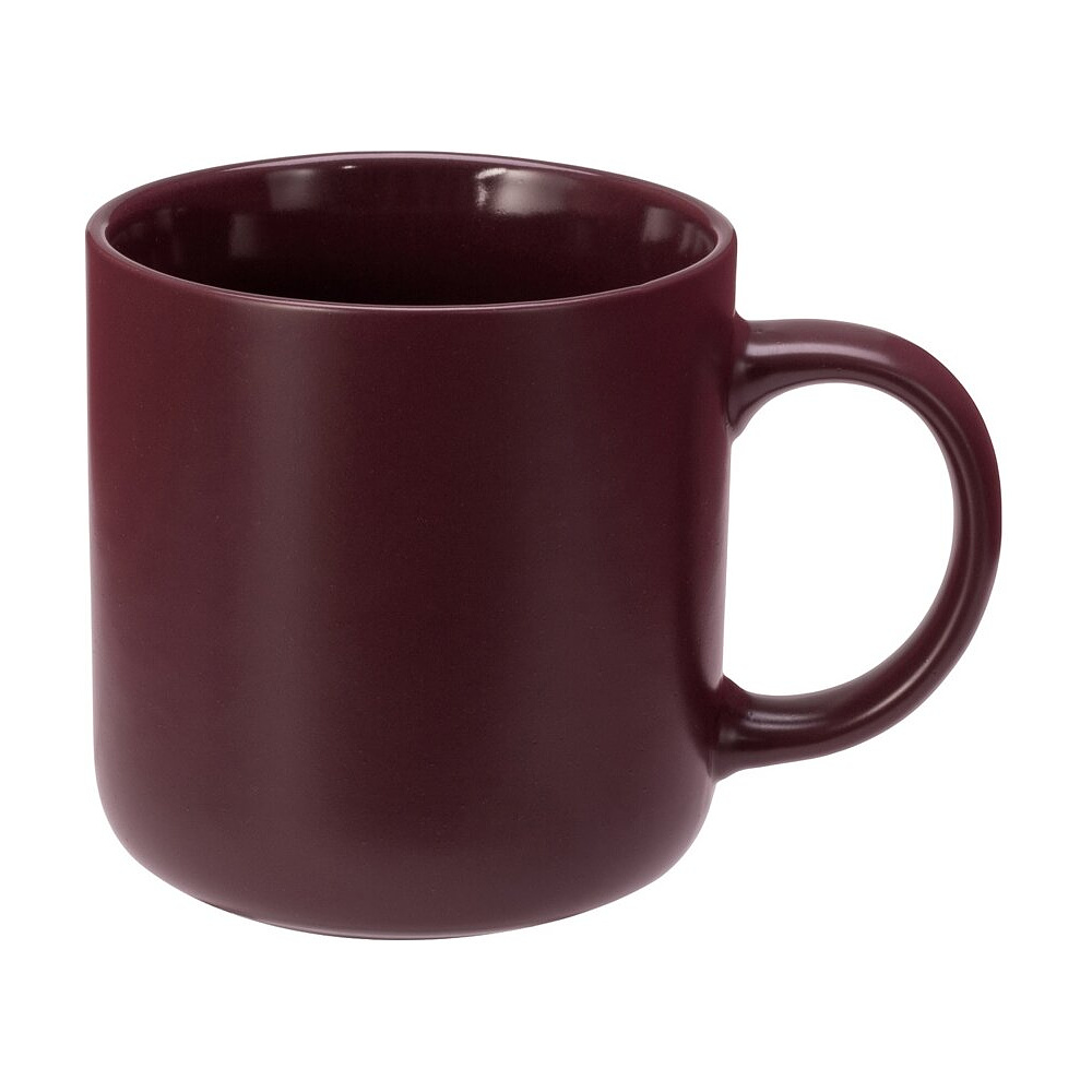 Кружка "Rita", фарфор., 410 мл., бургунди - 2