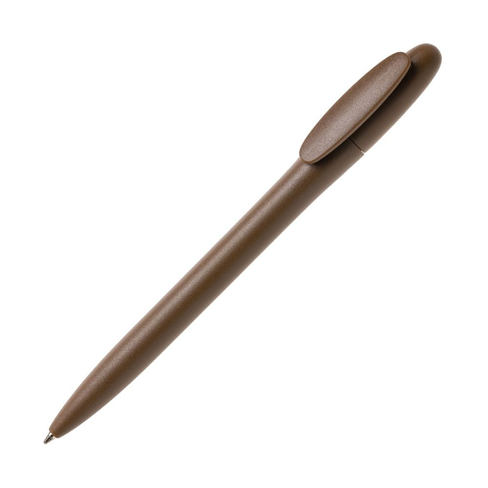 Ручка шариковая автоматическая "Bay MATT", 1.0 мм, коричневый, стерж. синий