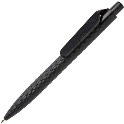 Ручка шариковая автоматическая "Wheat Straw", 1.0 мм, черный, стерж. синий