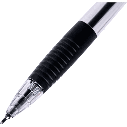 Ручка шариковая автоматическая Cello "Joy", 0.7 мм, прозрачный, стерж. черный - 3