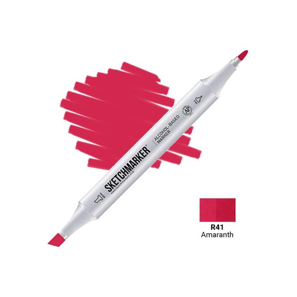Маркер перманентный двусторонний "Sketchmarker", R41 амарант