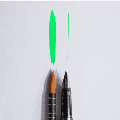 Чернила для рисования и каллиграфии "Малевичъ", неоновые, 15 мл, зеленый - 4