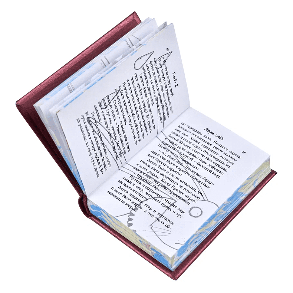 Книга-мини "Алиса в стране чудес", Льюис Кэрролл, 65х95 мм, ассорти - 7
