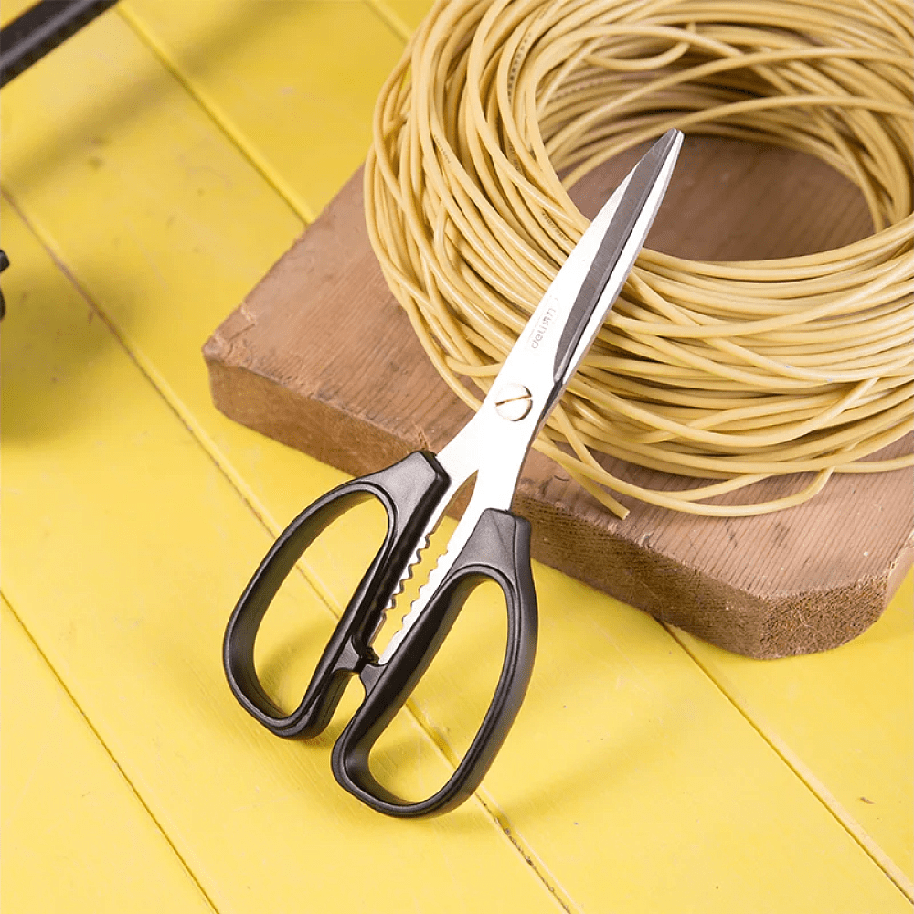 Ножницы универсальные Deli YS EDL2613, 195 мм, черный - 6