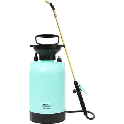Опрыскиватель Deli GS DL581105, помповый, 5 л, черный, голубой