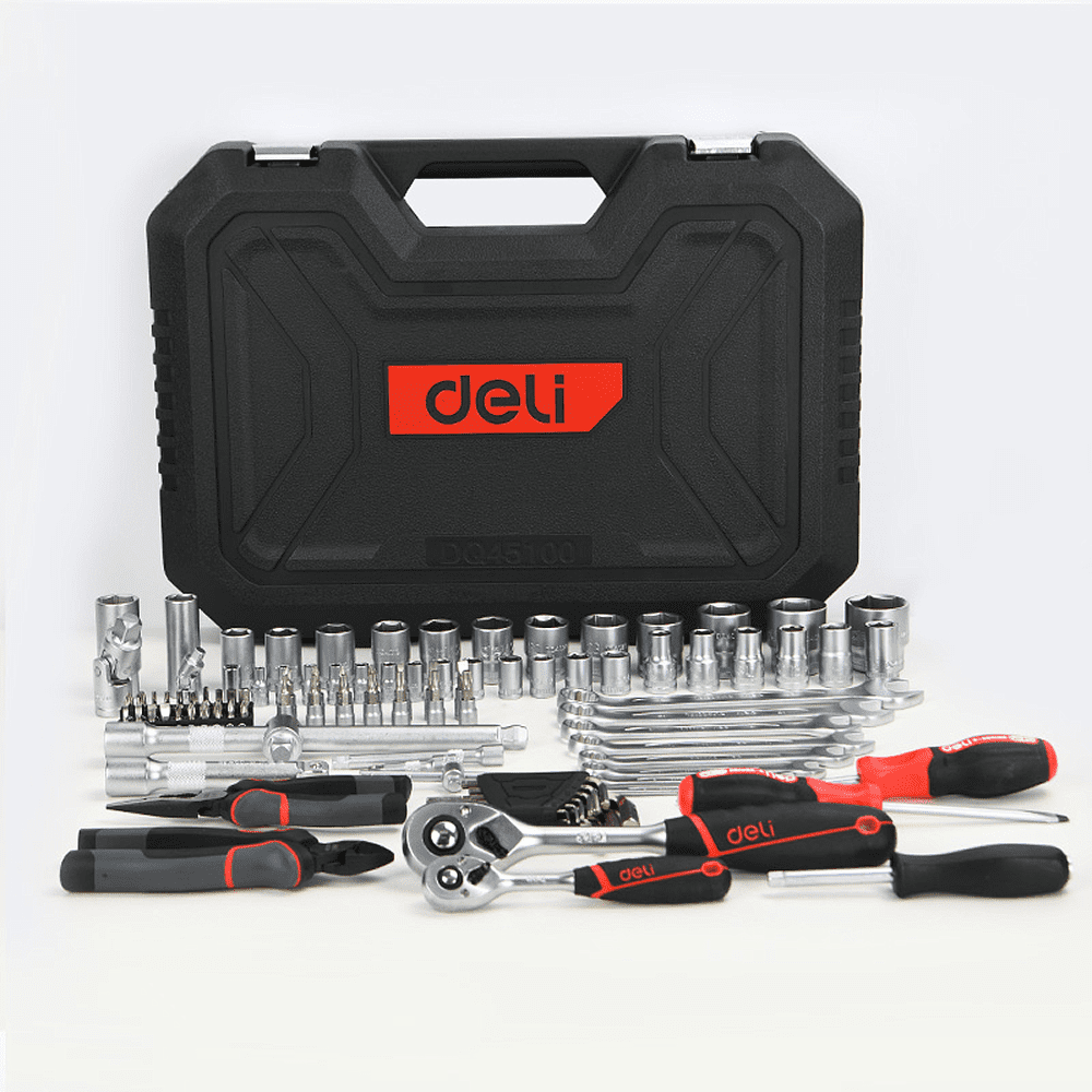 Набор инструмента Deli RS EDQ45100, 1/4", 1/2", 100 шт. - 2