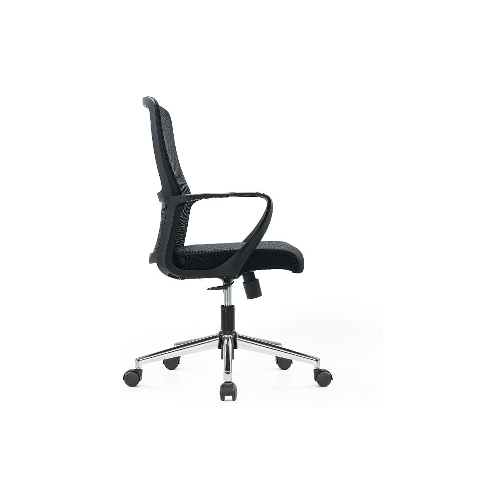 Кресло компьютерное SitZone U-069B, сетка, ткань, черный - 3