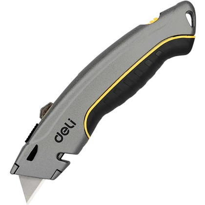 Нож строительный Deli YS EDL410 19 мм, с трапециевидным лезвием