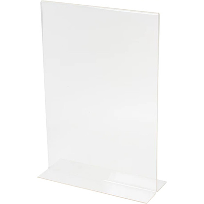 Стойка информационная "Brauberg", настольная, A5, вертикальная, прозрачный - 3