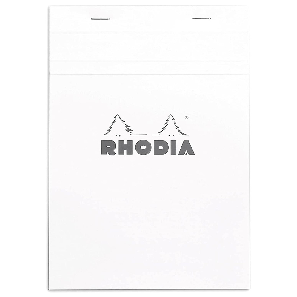 Блокнот "Rhodia", А5, 80 листов, клетка, белый