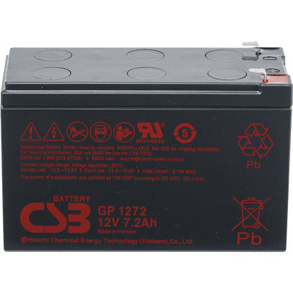 Аккумуляторная батарея CSB GP 1272 F2, 12 В, 7.2 Ач