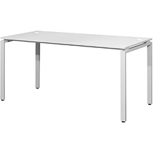 Стол письменный Millwood Лофт Сиэтл (ДТ-5), 1600х700 мм, металлокаркас белый