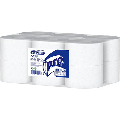 Бумага туалетная  PROtissue 120м, 2 слоя, Instant, 100% целлюлоза - 2