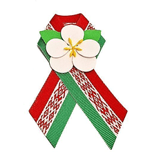 Бутоньерка с булавкой "Цветы Великой Победы"