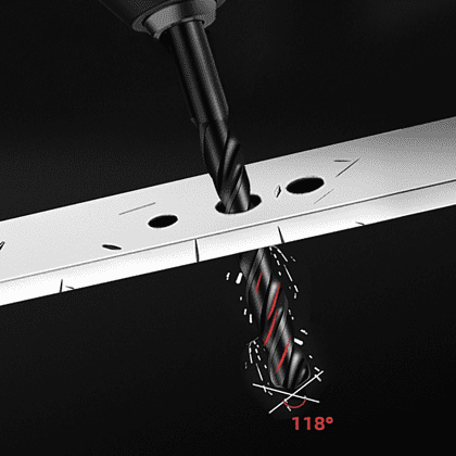 Набор сверел по металлу Deli RS EDH-MHZ025-ED1, 1-13 мм, DIN 338, 25 шт. - 6