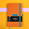 Блокнот "Shell tangerine", А5, 96 листов, оранжевый, срез голубой - 4