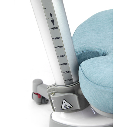 Кресло детское SingBee Cobee 138, ткань, розовый пудровый, пластик, корпус серый, подставка для ног, с чехлом серым - 12