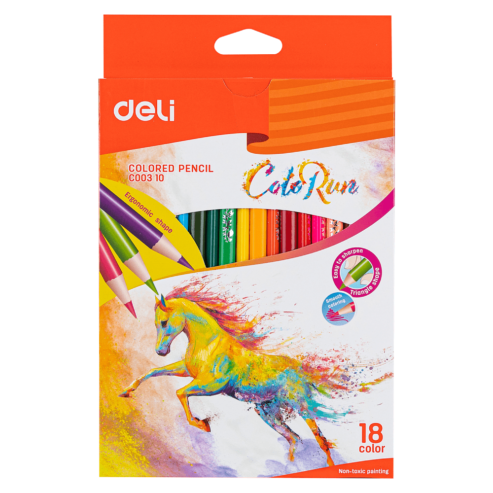 Цветные карандаши "ColoRun", 18 цветов - 3