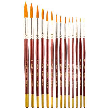 Кисть "Decola", синтетика, круглая, №10 - 3