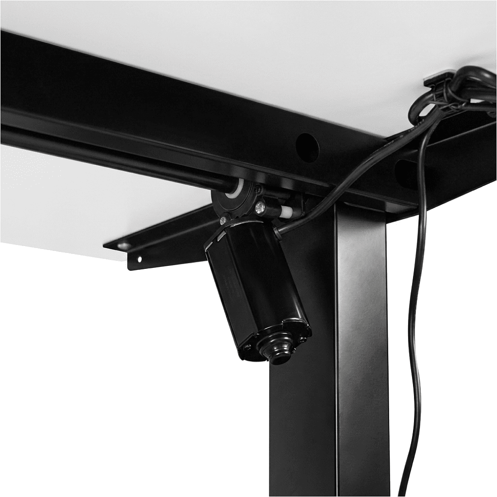 Стол с электроприводом двухмоторный Fit Focus Space Dual (720-1200 мм), черный/Белый альпийский (регулируемый по высоте каркас арт. 9220296 и столешница арт. 9197776)  - 8