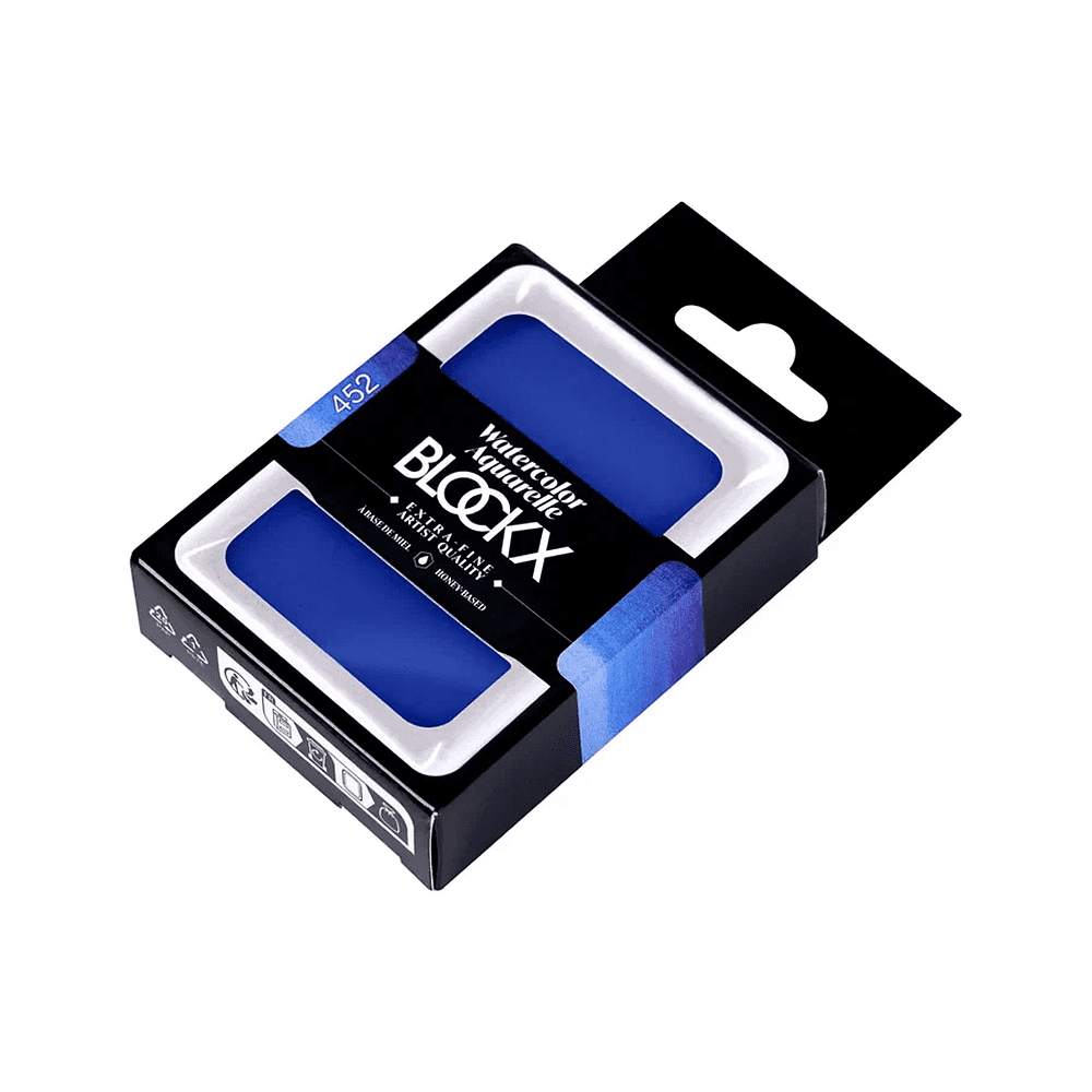 Краски акварельные "Blockx. Giant pan", 452 кобальт голубой, 18 мл., кювета - 2