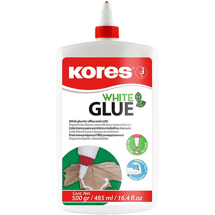 Клей ПВА Kores "White Glue", 485 мл