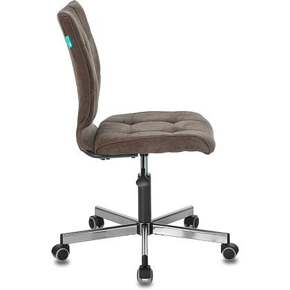 Кресло для персонала "Бюрократ СH-330M/LT", ткань, металл, темно-коричневый - 3