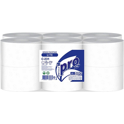 Бумага туалетная  PROtissue 200м, 1 cлой, 100% целлюлоза