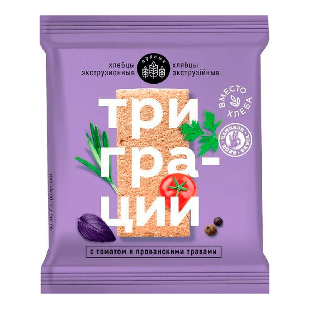 Хлебцы "Три Грации" с томатом и прованскими травами, 55 гр