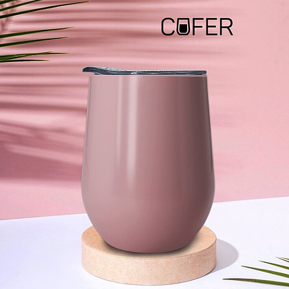 Кружка термическая "CO12", металл, 354 мл, розовый - 3