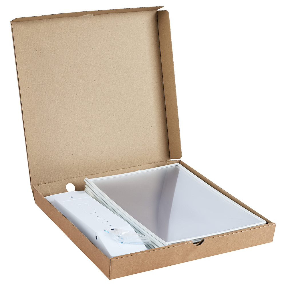 Стойка информационная "OfficeSpace", настенная, A4, белый - 4