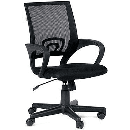 Кресло для персонала "Chairman 696", ткань, пластик, черная сетка