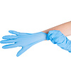 Перчатки нитриловые неопудренные одноразовые BVB, р-р XL, 100 шт/упак, голубой - 5