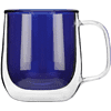 Кружка стеклянная "Ubud", 250 мл, синий, прозрачный - 3