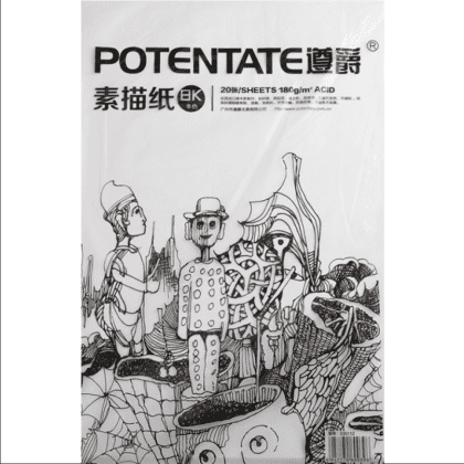 Бумага для рисования "Potentate", 180 г/м2, 78.7х109.2 см, натуральный белый