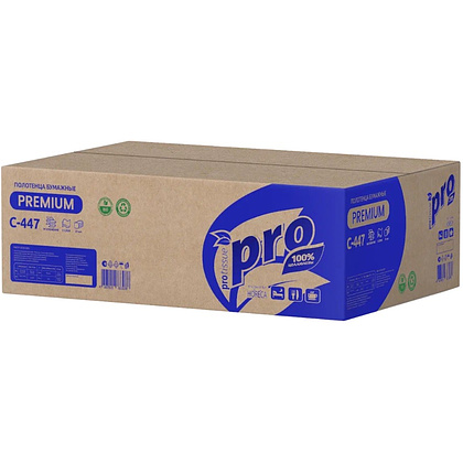 Полотенца бумажные  PROtissue W - сложение, 200 листов, 2 слоя, 100% целлюлоза - 4