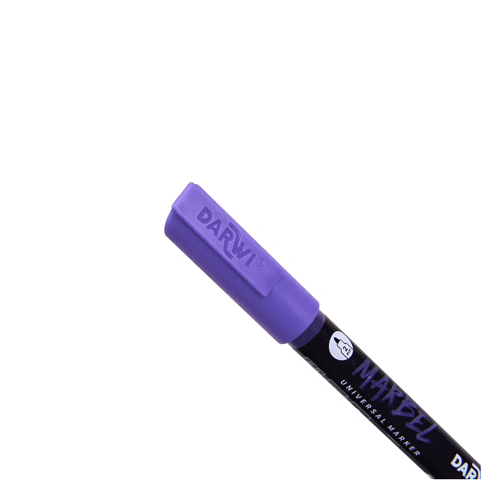 Маркер акриловый "Darwi.Marbel" 900, фиолетовый - 2