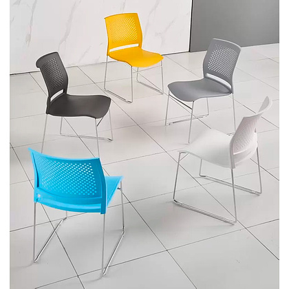 Стул для посетителей EVERPROF Neo пластик, черный - 6