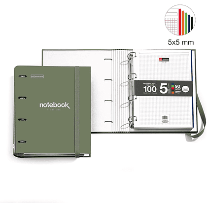 Тетрадь Miquelrius "Emotions", А4, 100 листов, клетка, хаки - 2