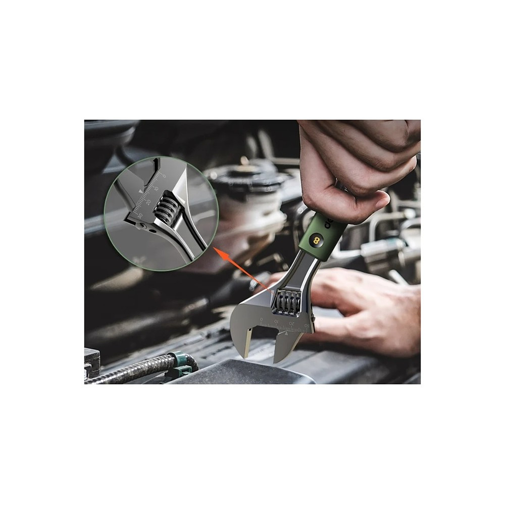 Набор ручного инструмента Deli HS, 8 предметов, Soft Touch, зеленый - 8