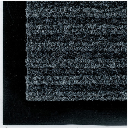 Коврик придверный "OfficeClean", 40х60 см, ребристый, серый - 2