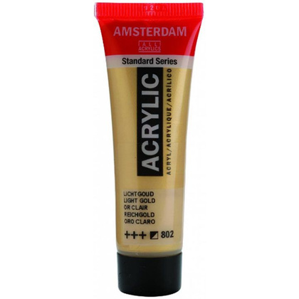 Краски акриловые "Amsterdam", 802 светлое золото, 20 мл, туба
