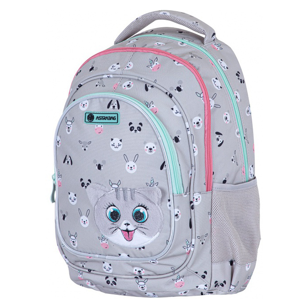 Рюкзак школьный "Kitty the cute", серый - 3
